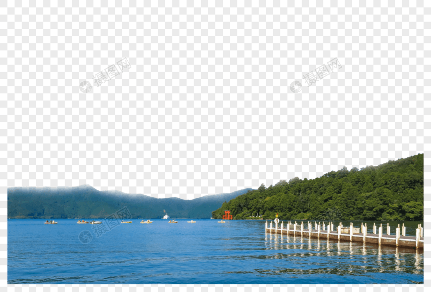 湖边的风景图片