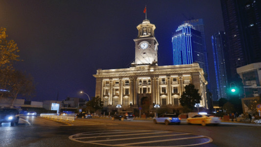 风景街道建筑城市夜景JIF高清图片