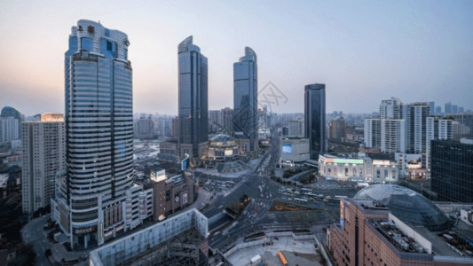 天际线背景城市建筑GIF高清图片