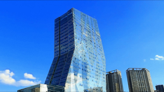 城市玻璃建筑城市建筑GIF高清图片