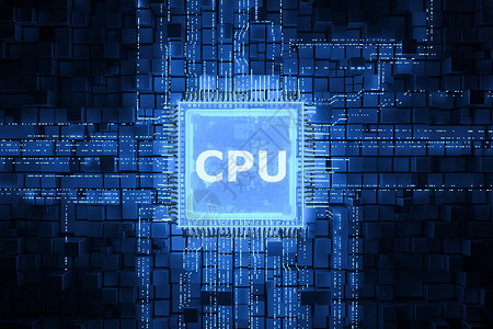 游戏充值素材科技CPU芯片场景设计图片