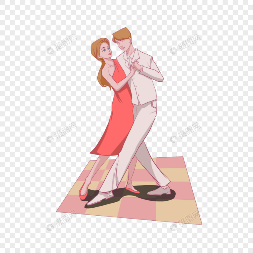 跳舞的情侣图片