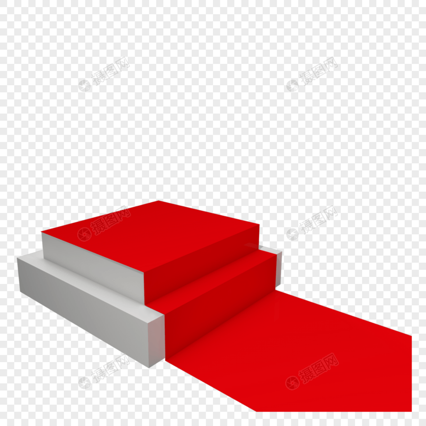 方形红地毯颁奖台台阶图片