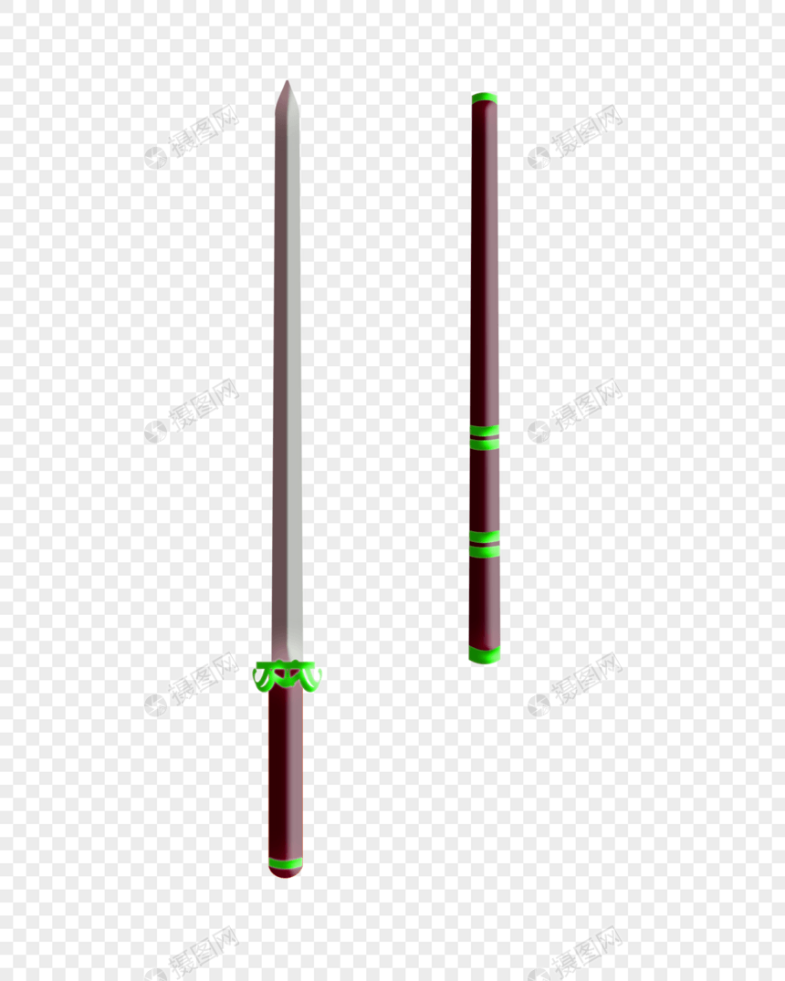 中国风装饰元素 剑图片