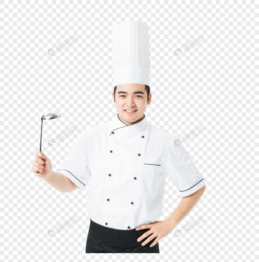 厨师拿大勺图片