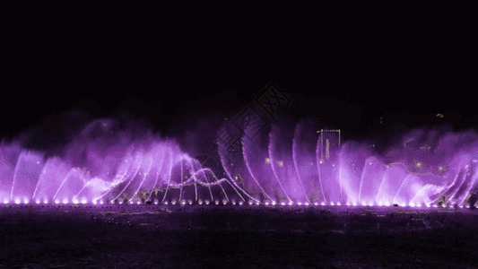 大型喷泉灯光GIF图片