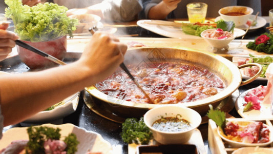 米线美食涮火锅GIF高清图片