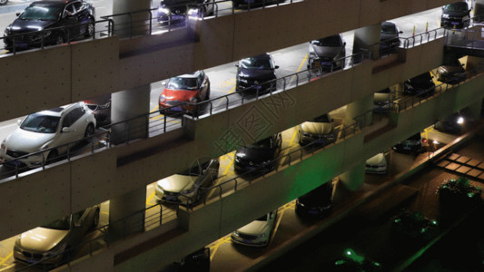 汽车停车区多层停车场GIF高清图片