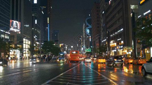 城市中心繁荣公路GIF图片