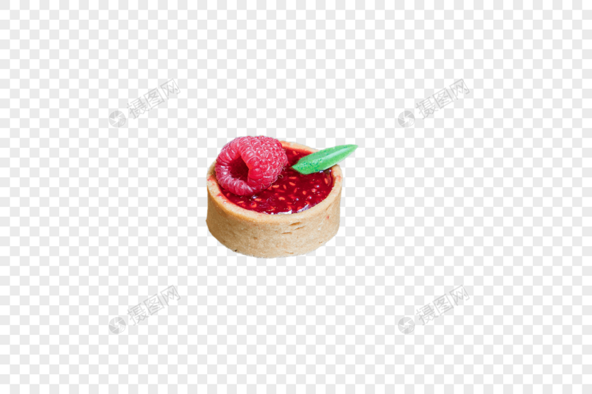 树莓甜品图片