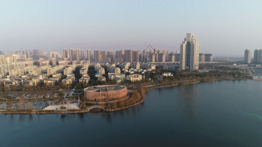 城市海岸线美丽江北城GIF高清图片