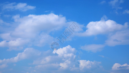骑行时光晴空蓝天白云延时高清GIF高清图片