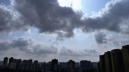 中午阳光云延时GIF高清图片