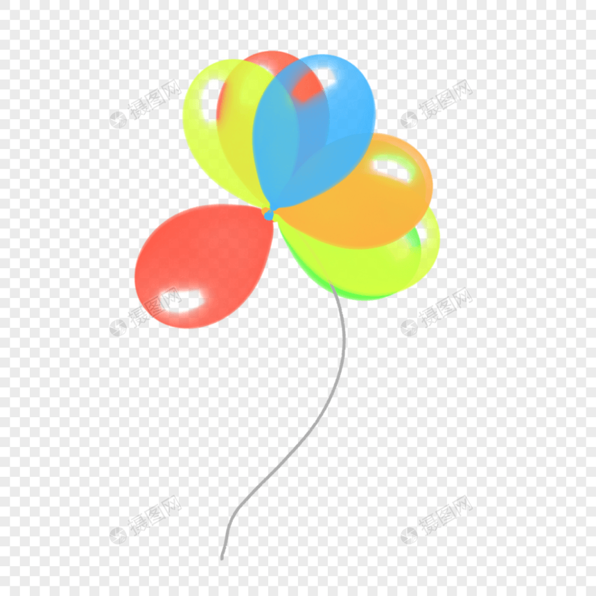 一串气球图片