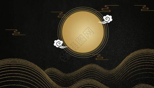 椭圆形花纹图框复古中国风设计图片