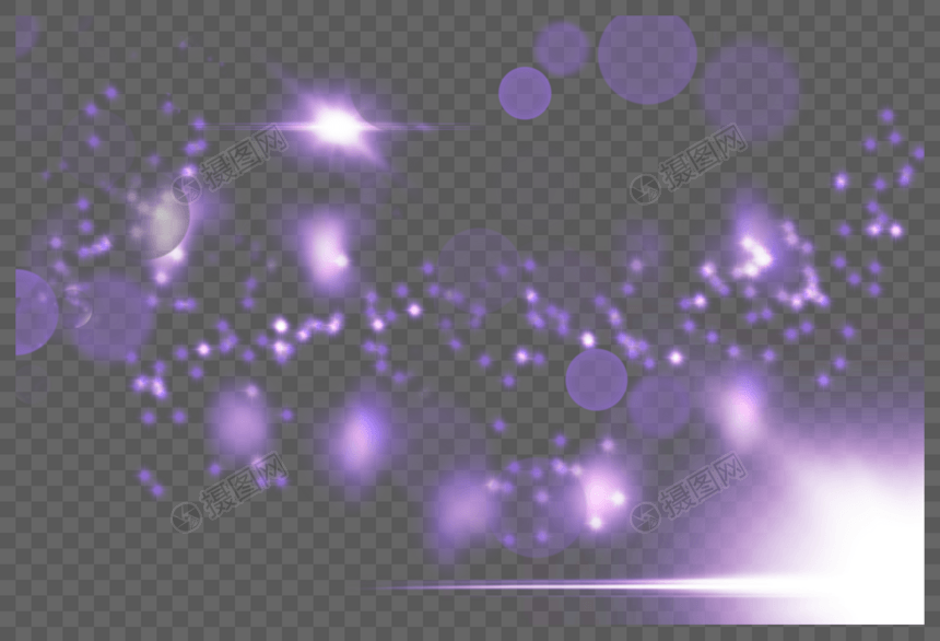 梦幻紫绚丽光效图片