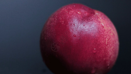 水果桃子便利贴新鲜水果油桃实拍GIF高清图片