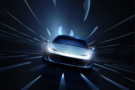 汽车灯光光效汽车速度感光效设计图片