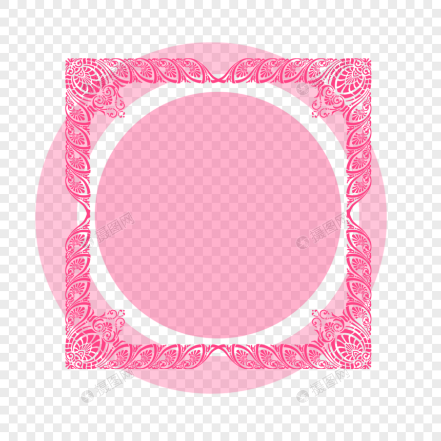 粉红色边框图片