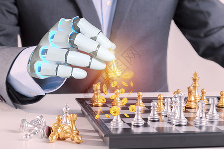 人工智能下国际象棋高清图片