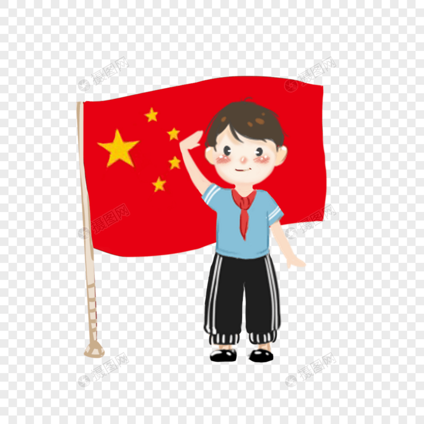 五四青少年敬礼图片