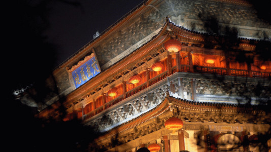 侗寨鼓楼建筑古建筑GIF高清图片
