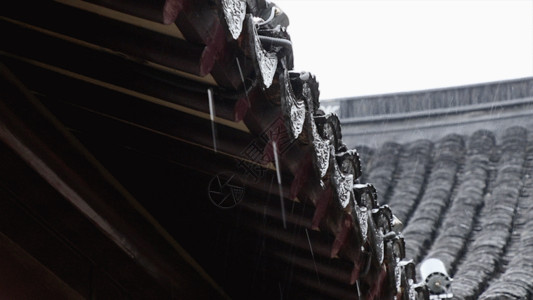 雪屋檐屋檐雨水GIF高清图片