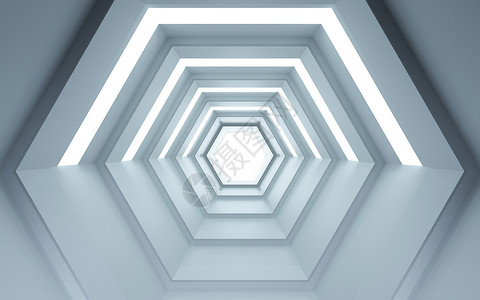 科技空间隧道背景图片