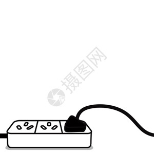黑色移动电源萝小卜卡通形象配图GIF高清图片