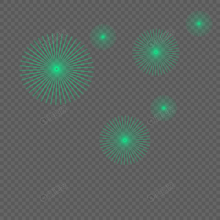 绿色光效图片