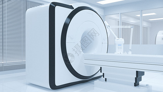 CT扫描医疗仪器场景背景图片