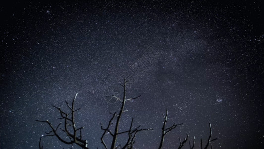 夜景拍摄晴朗的夜空间隔拍摄GIF高清图片