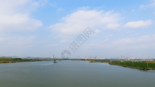 延时京杭大运河GIF高清图片