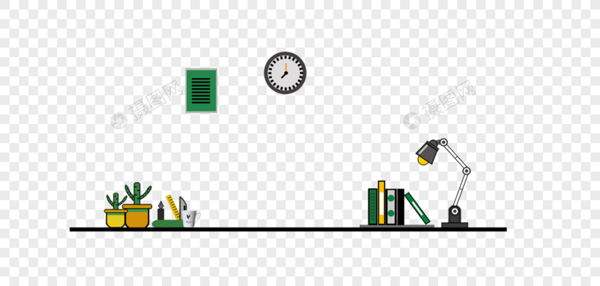 书桌免抠素材图片