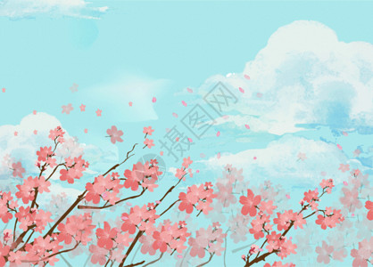 美丽三月天美丽樱花gif高清图片