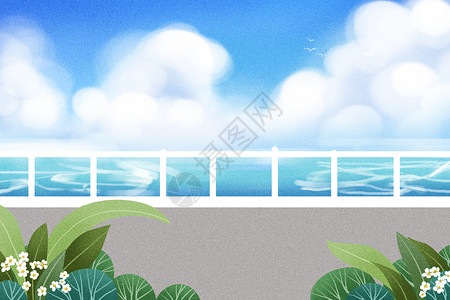 海边风景背景图片