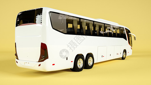 模型巴士巴士车样机场景设计图片