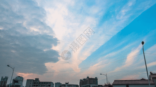 云层飘动GIF图片