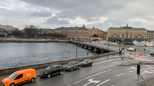 斯德哥尔摩古典建筑城 GIF高清图片