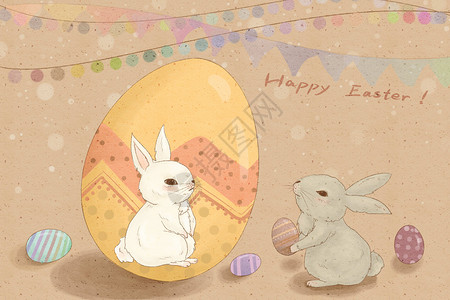 复活节兔子和彩蛋二十一高清图片