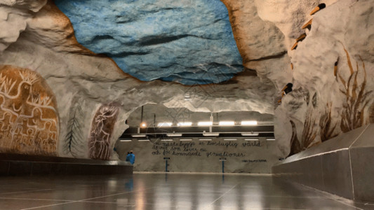 地下洞穴现代城市艺术地铁GIF高清图片