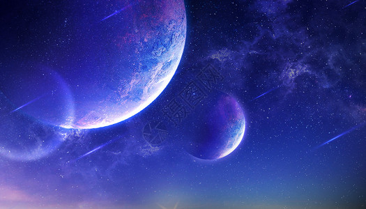 梦幻紫色星球高清图片
