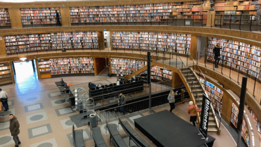 北欧设计图书馆GIF高清图片