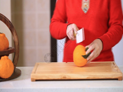 惊人橙刀切丑柑 GIF高清图片