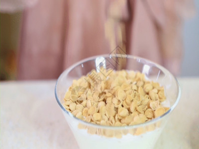 零食水果素材酸奶燕麦GIF高清图片