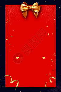菠萝边框装饰红色喜庆背景设计图片