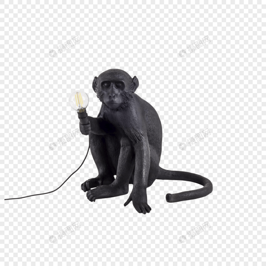 猴子艺术台灯图片