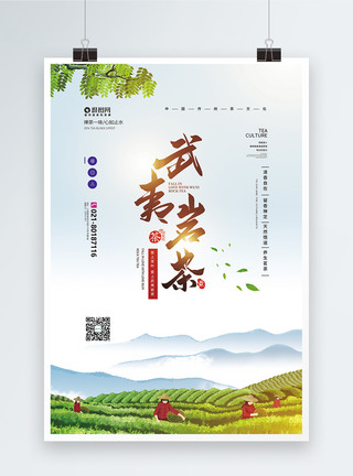 武夷水仙武夷春茶茶韵茶文化宣传海报模板