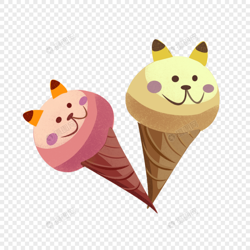 可爱冰淇淋图片