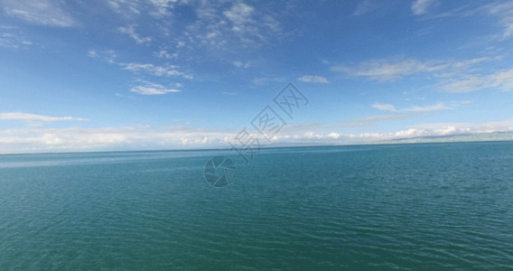 高原水青海湖夏季航拍视频GIF高清图片